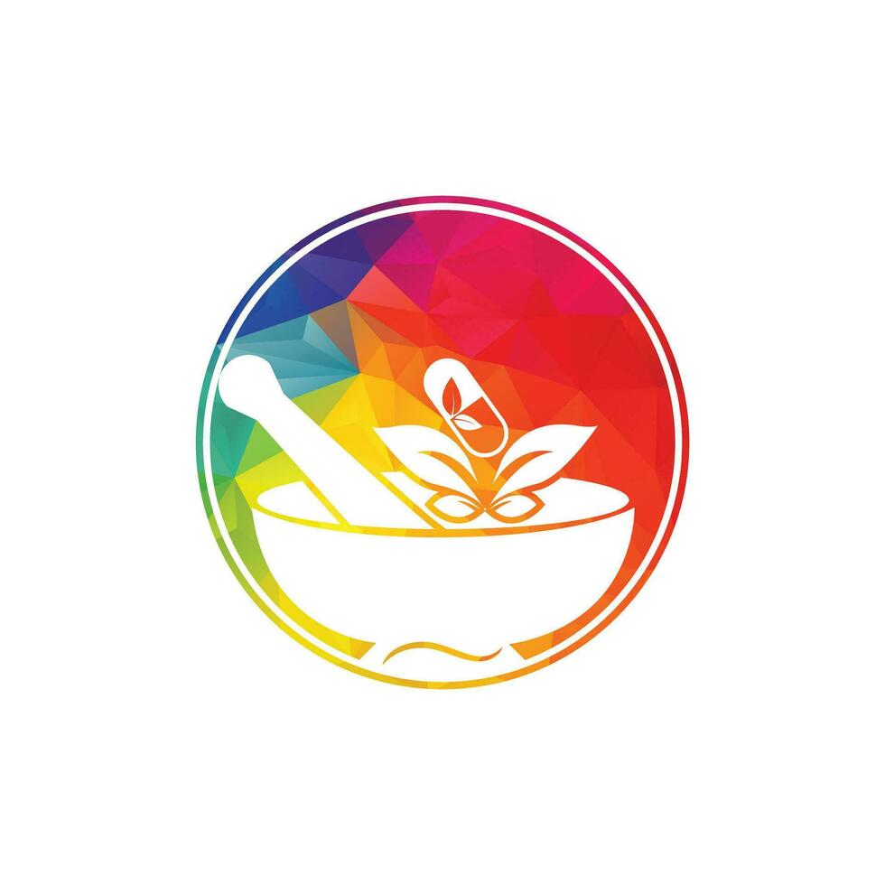 pharmacy logo icon vector template. herbal medicine logo.