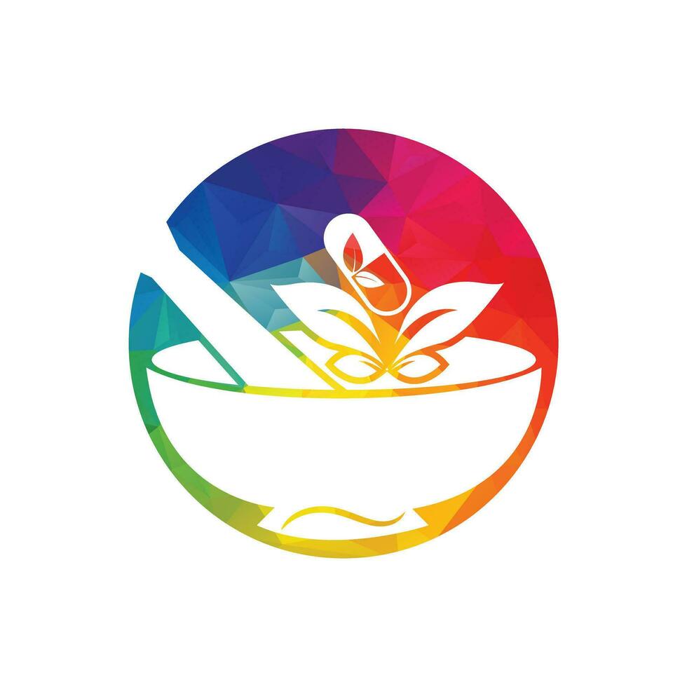 pharmacy logo icon vector template. herbal medicine logo.