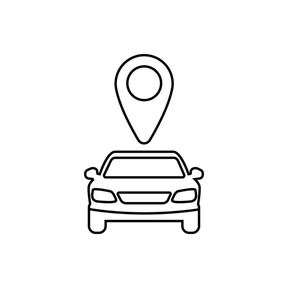 Car sharing vector icon. Simple element illustration. car sharing concept symbol or sign design. Can be used for web and mobile