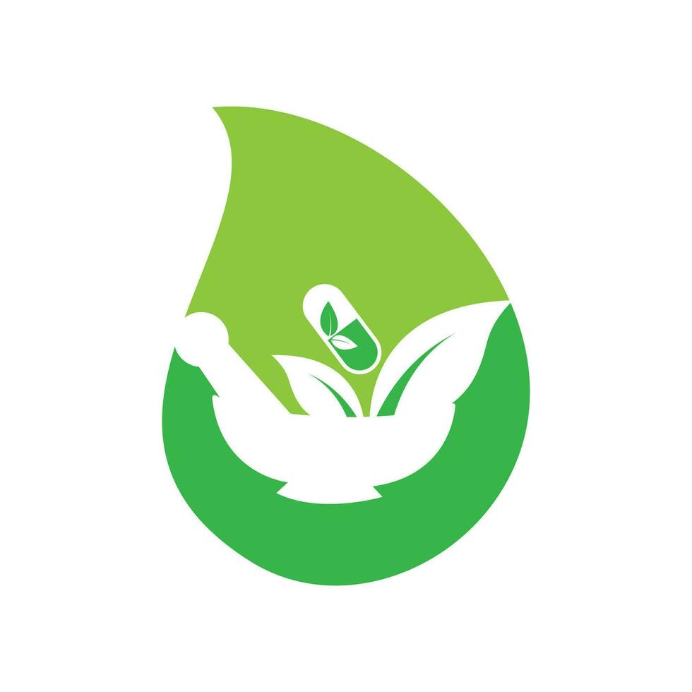 pharmacy logo icon vector template. herbal medicine logo.