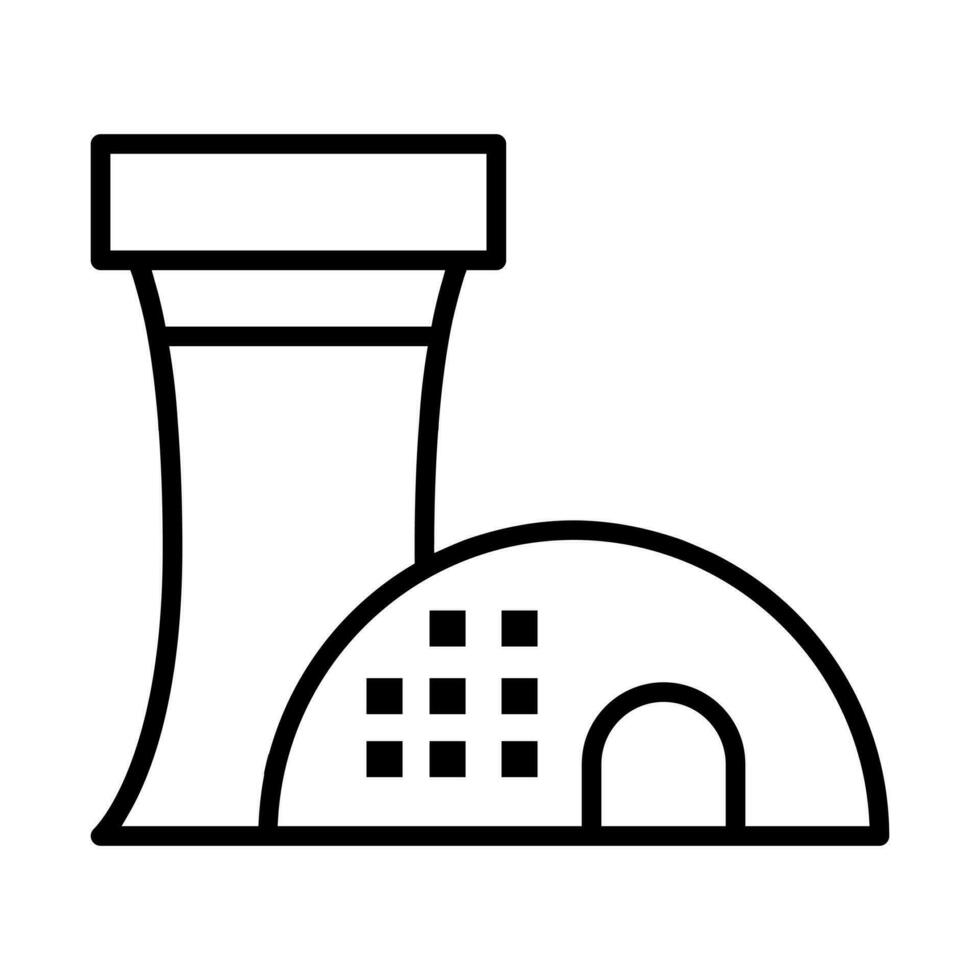 Factory icon vector. thermal power plant icon vector. power station symbol or logo. vector