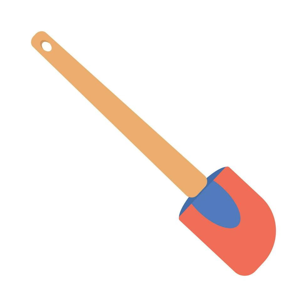 Dishes. Kitchen spatula for turning food. vector