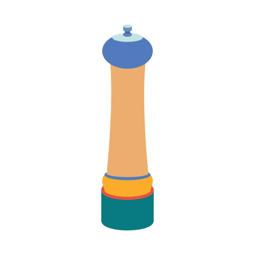 Dishes. Pepper, salt shaker. vector