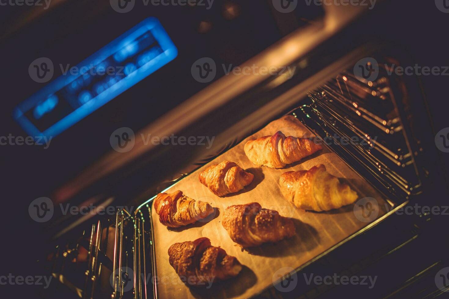 Croissant Oven Baking photo