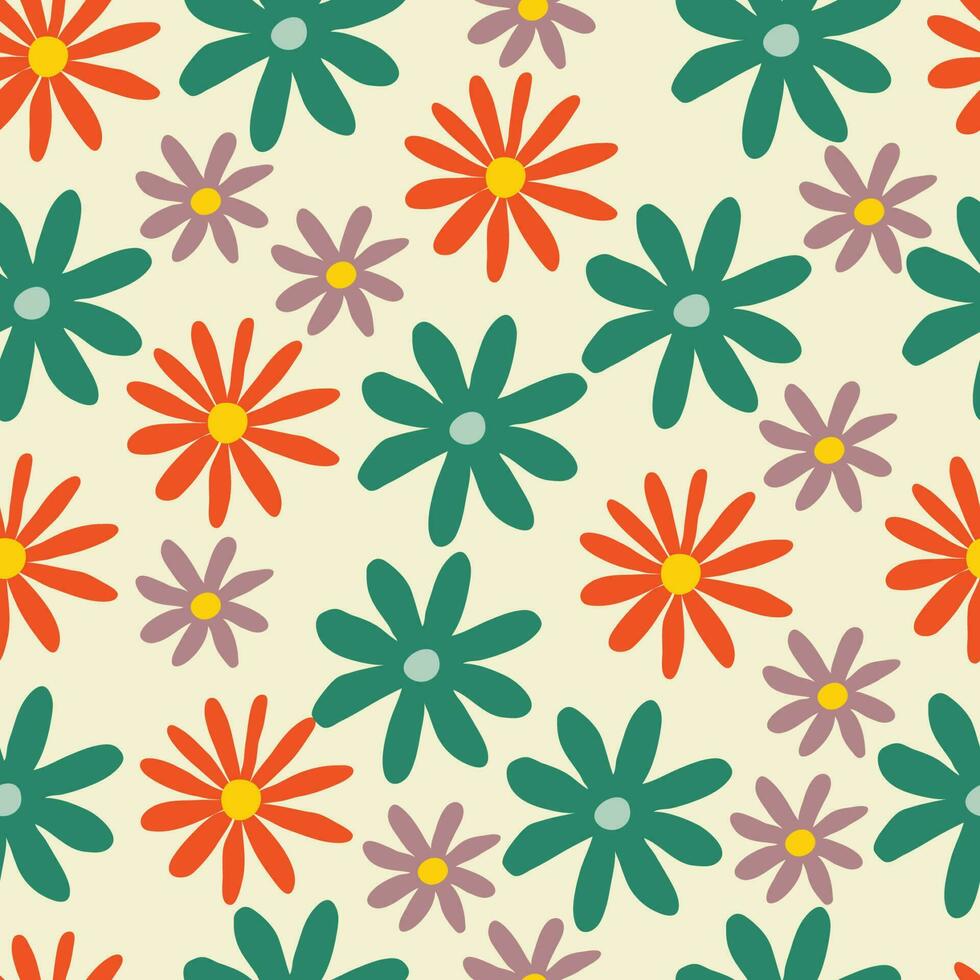 Seamless floral pattern vector