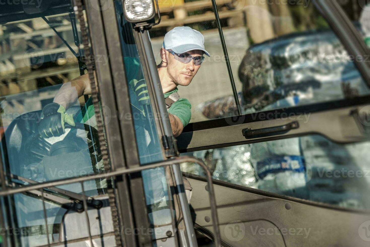 Forklift Worker in Action photo