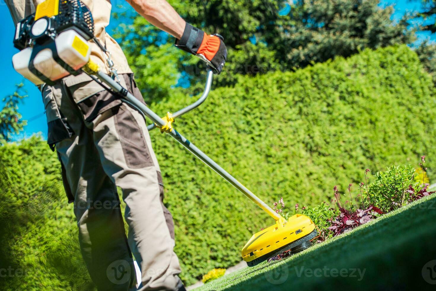 Gas String Trimmer Work photo