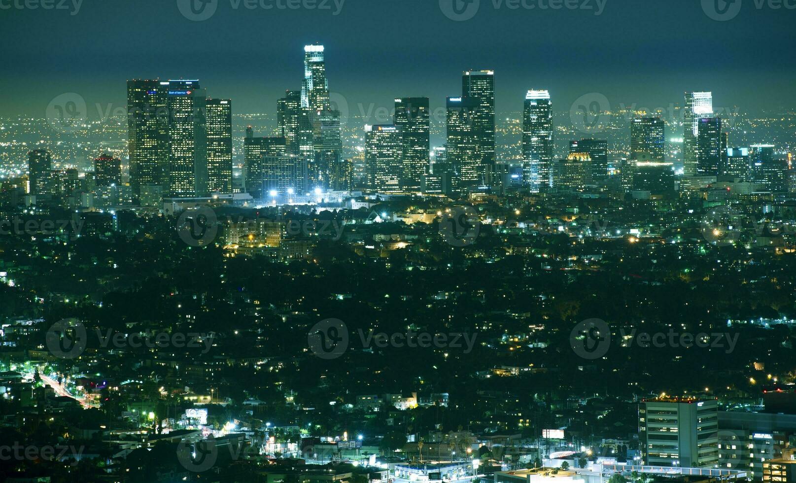 Los Angeles Night Panorama photo