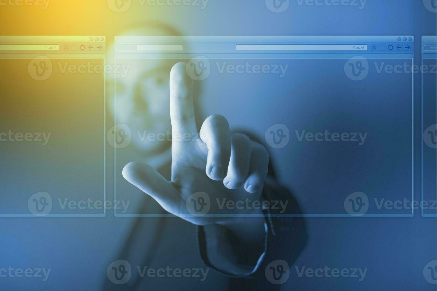 Men Browsing Web photo