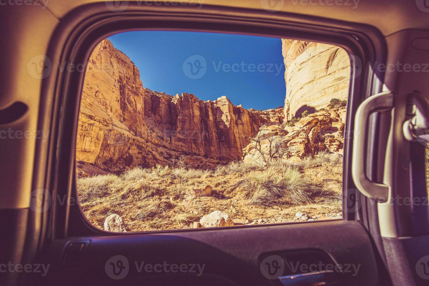 Scenic Car Window View photo