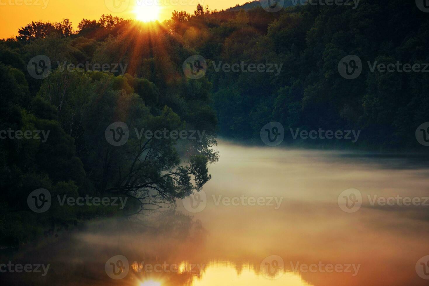 Scenic River Sunset photo