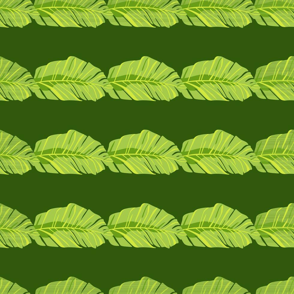Abstract exotic plant seamless pattern. Botanical leaves wallpaper. Tropical pattern backdrop with palm leaf and floral motifs. vector