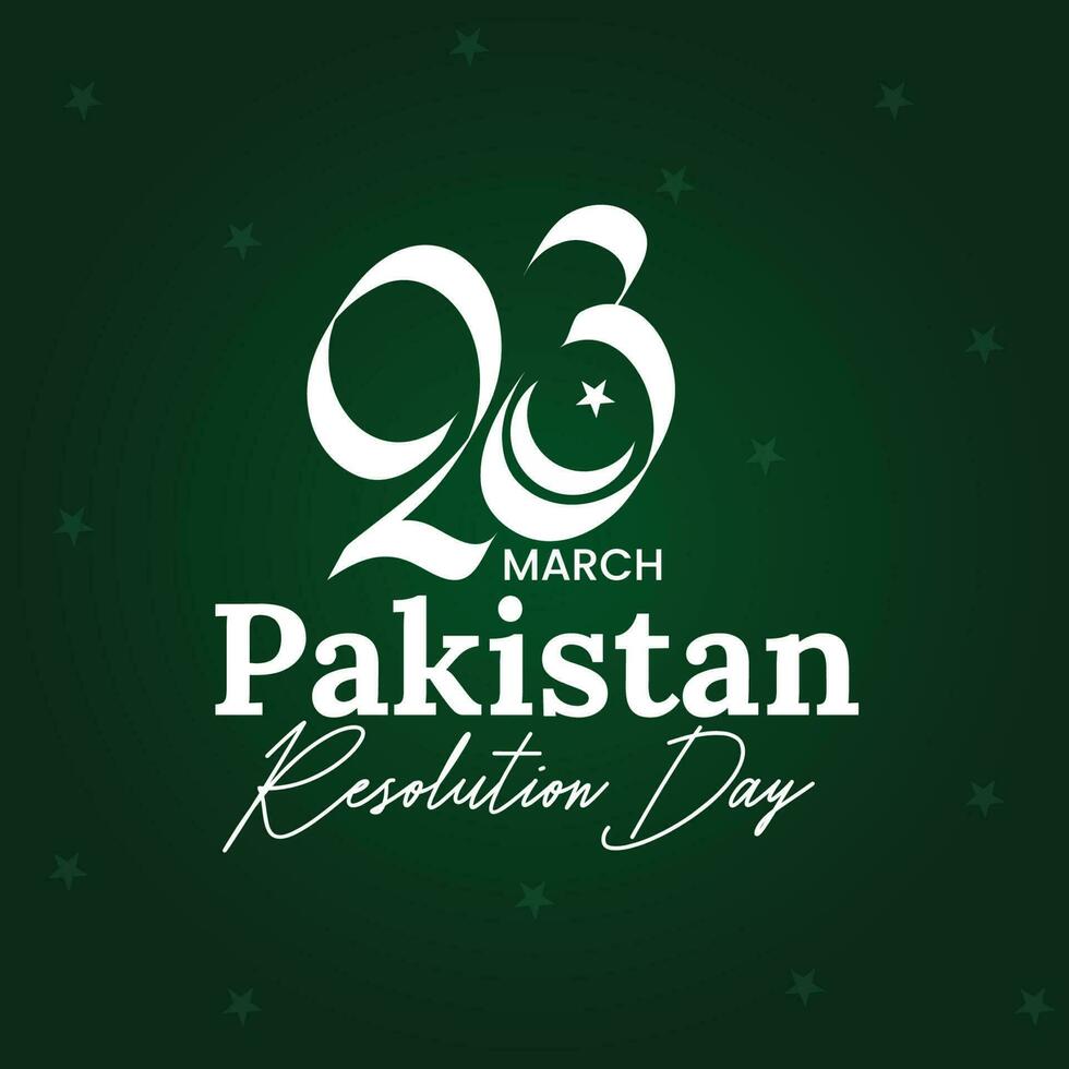 23rd March Pakistan Resolution Day, Free vector