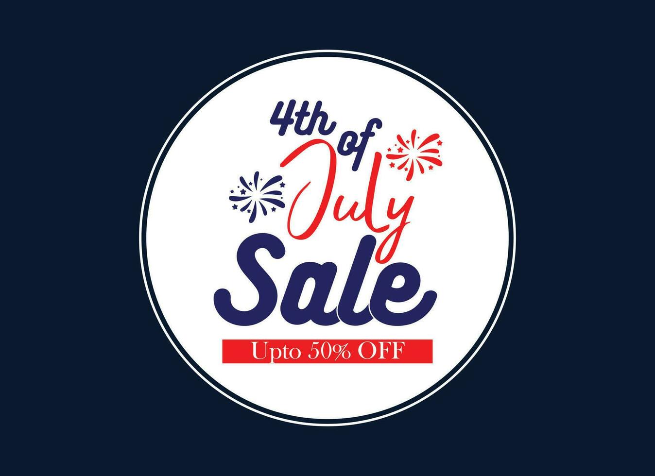 4th of july special sale banner for promotion vector design