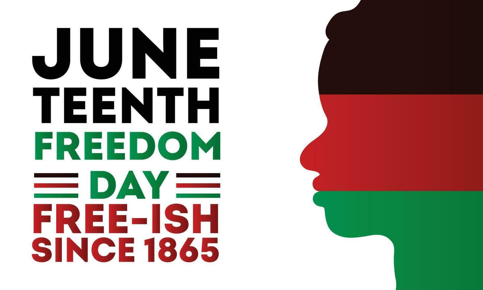 Juneteenth day, Celebration freedom, emancipation day in 19 june, African-American history and heritage. vector