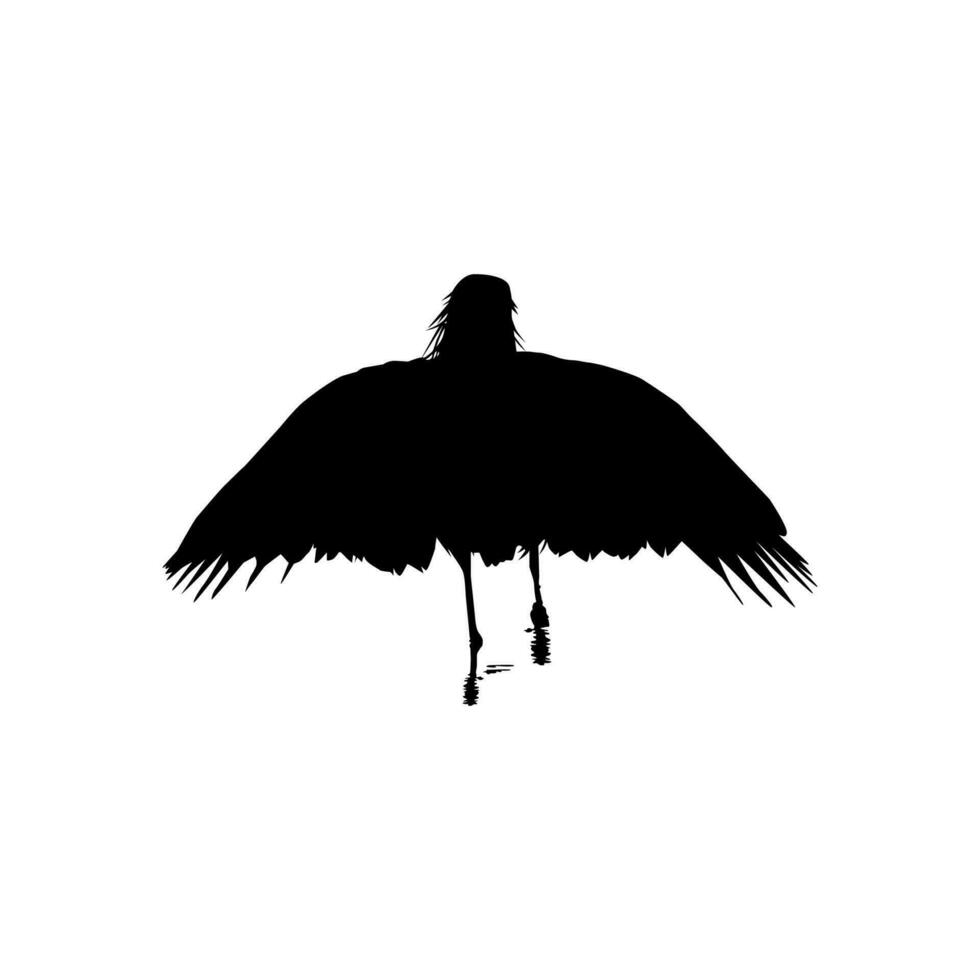 el negro garza pájaro, egretta ardesíaca, además conocido como el negro garceta silueta para Arte ilustración, logo, pictograma, sitio web, o gráfico diseño elemento. vector ilustración