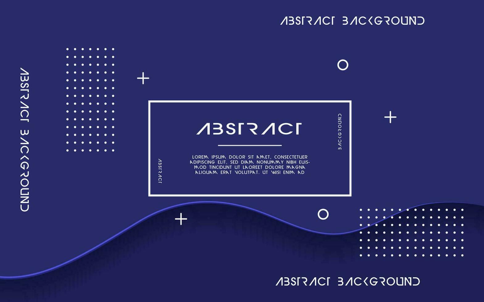 abstract blue color paper cut background banner design vector