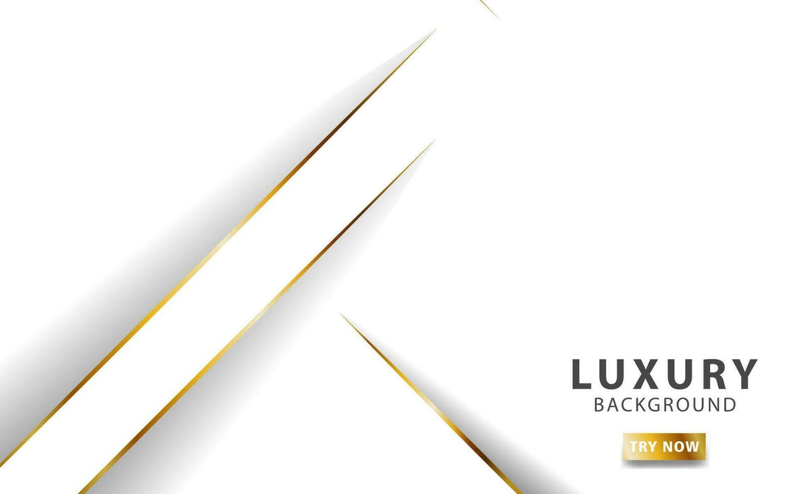 luxury abstract white background banner with god line. vector