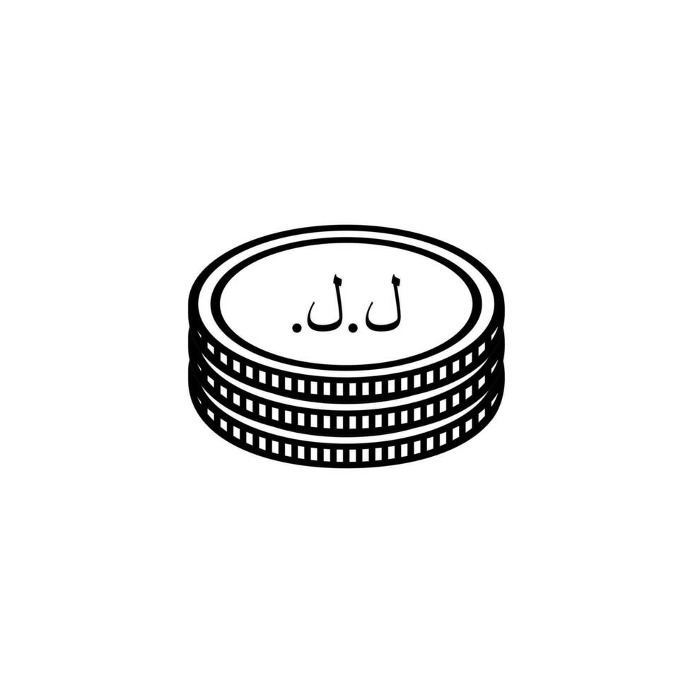 Lebanon Currency Symbol, Lebanese Pound Icon, LBP Sign. Vector Illustration