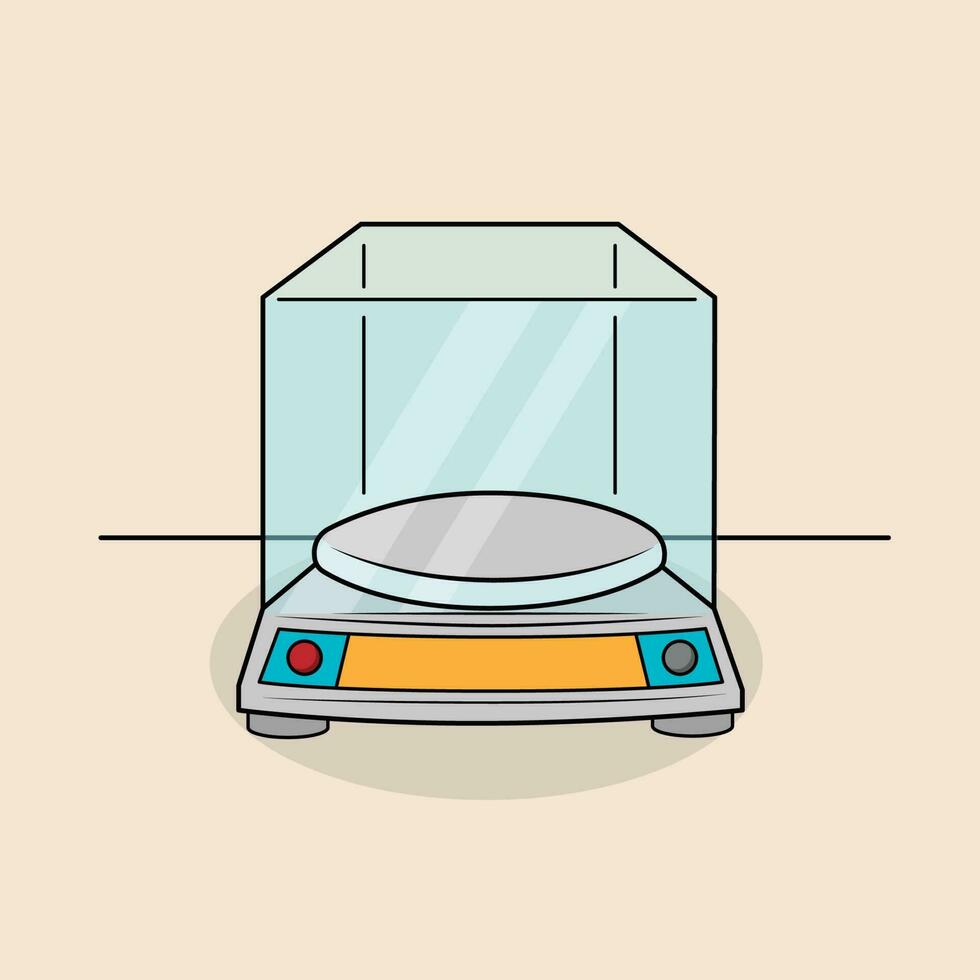 Analytical Balance The Illustration vector