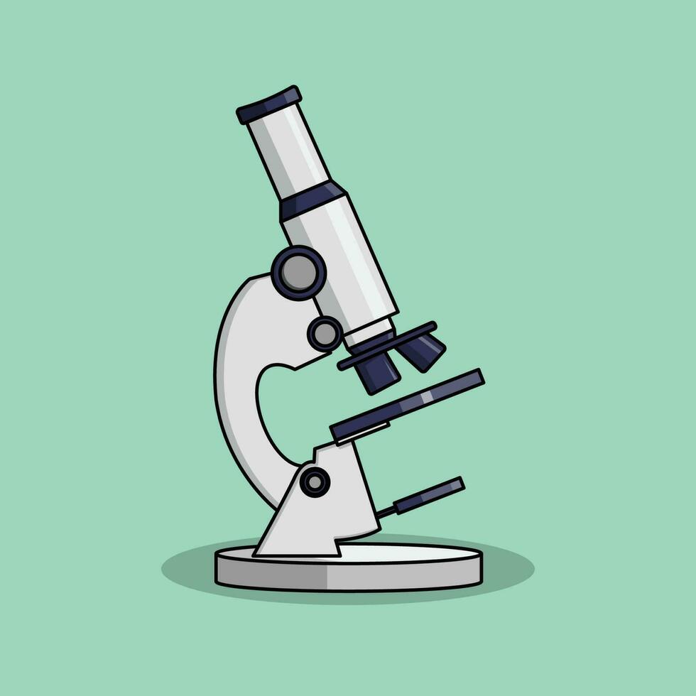 Microscope The Illustration vector