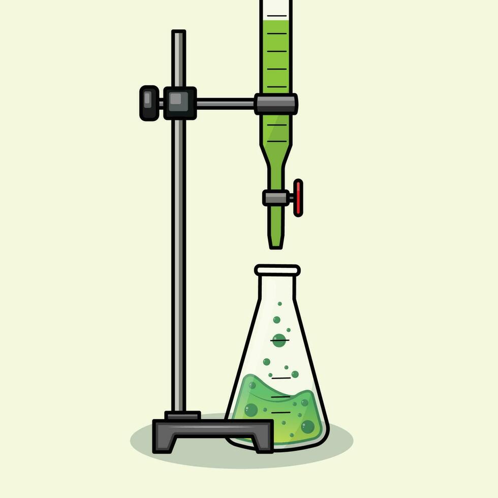 Titration The Illustration vector