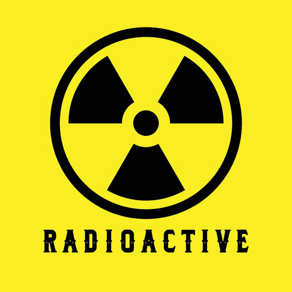 radioactivo símbolo el ilustración vector