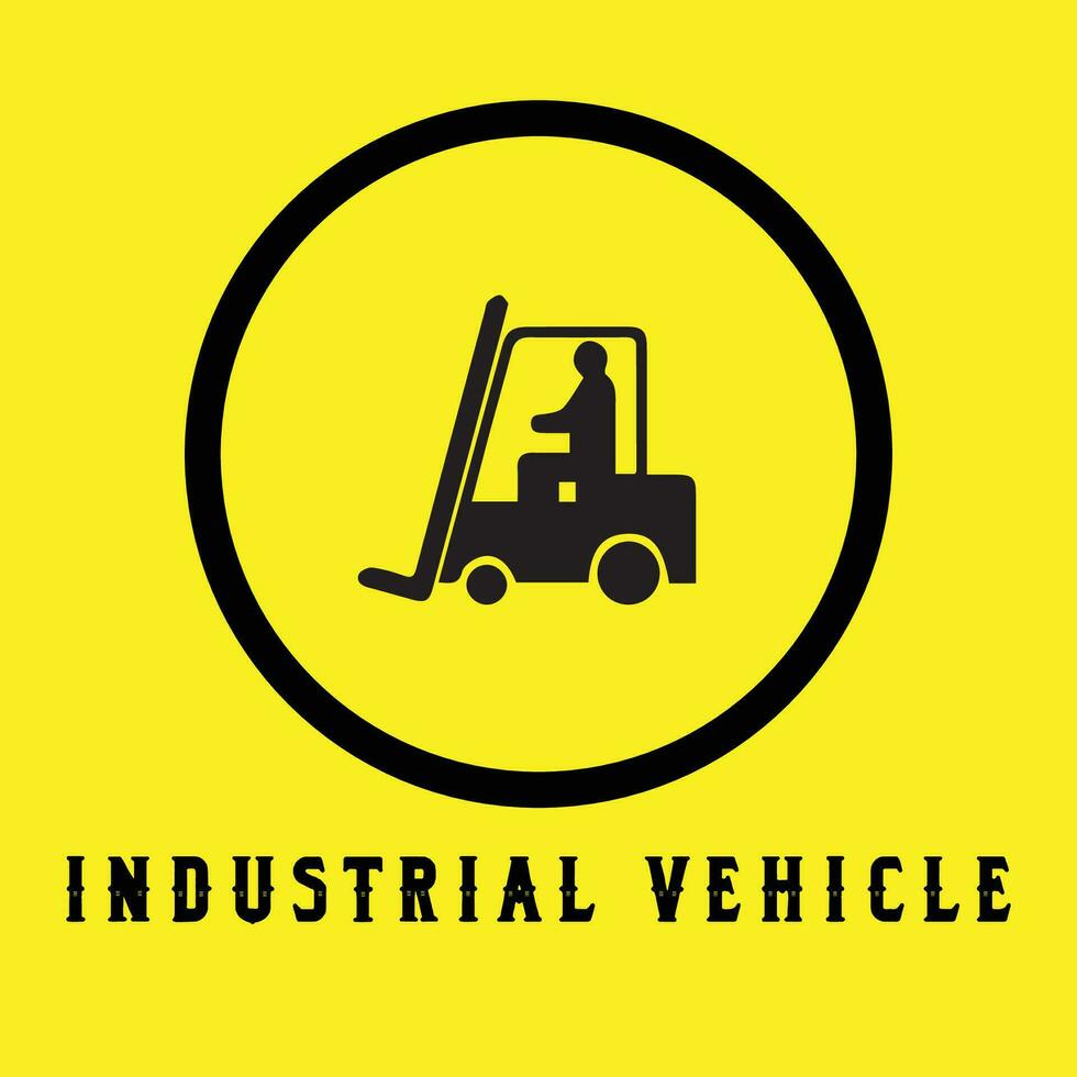 Industrial Vehicle Symbol vector