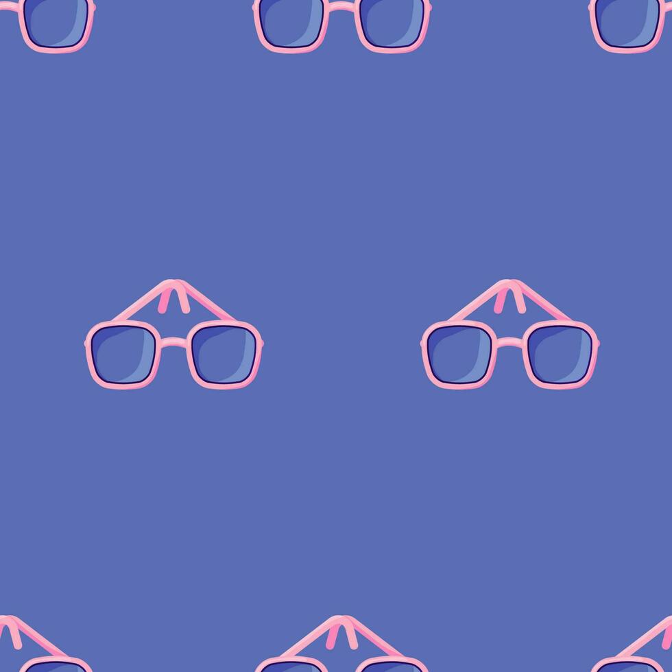 Colorful seamless summer pattern with Sunglasses vector