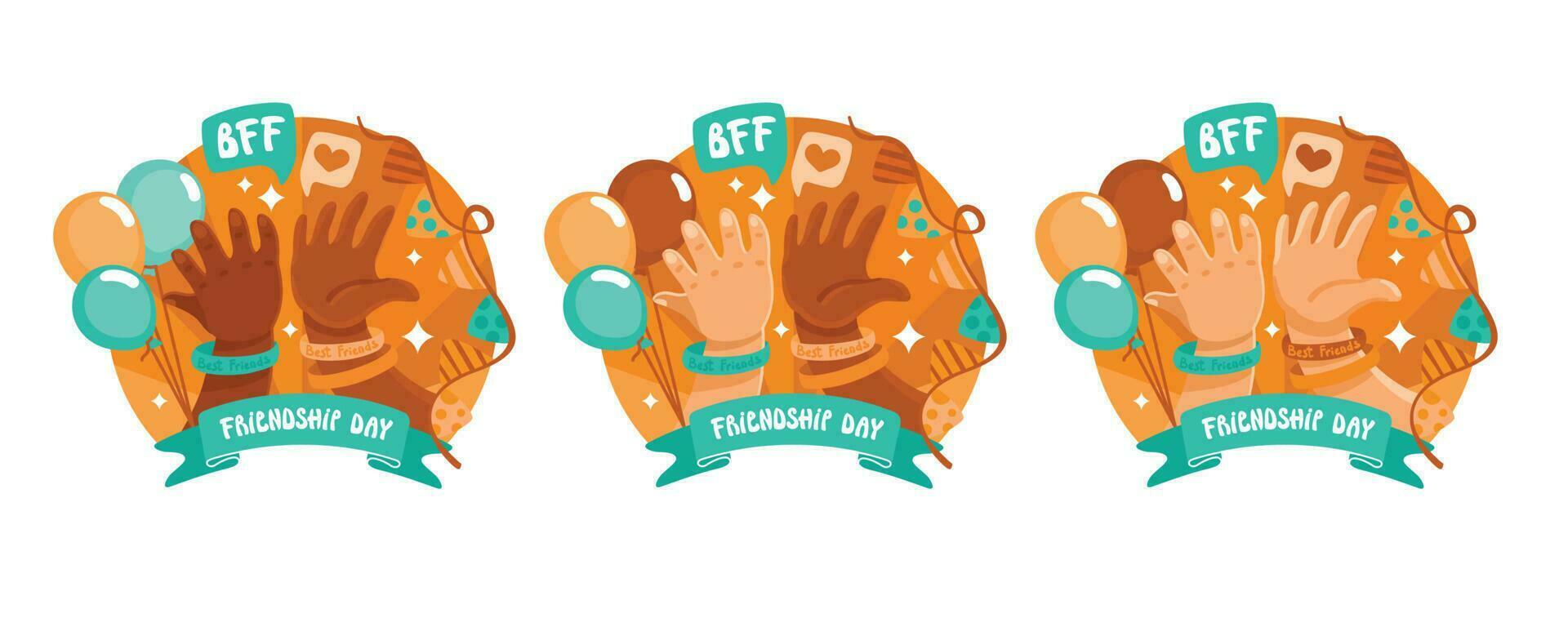 Give me five, two friends icon. Friendship day. Vector. vector