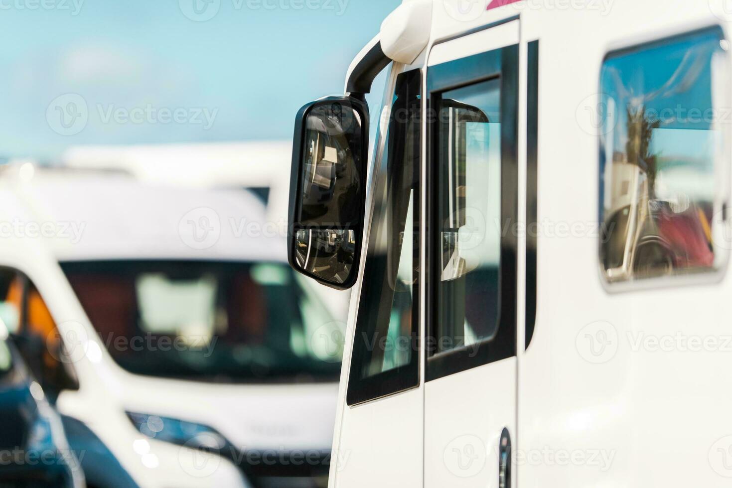 RV Park Camper Van Closeup photo