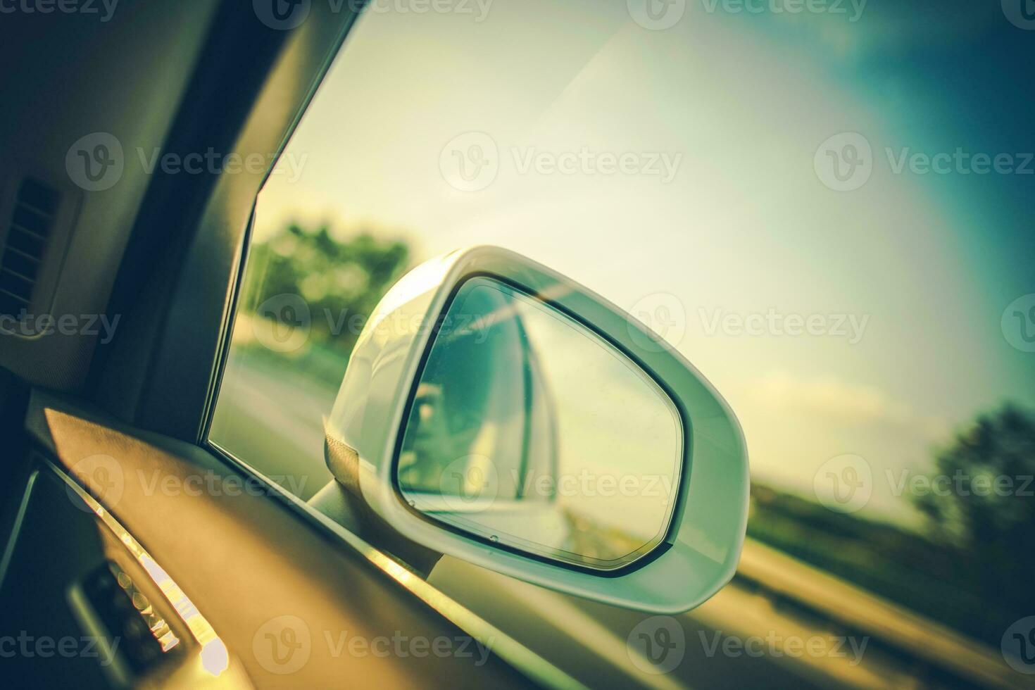 Bling Spot in the Car Mirror photo