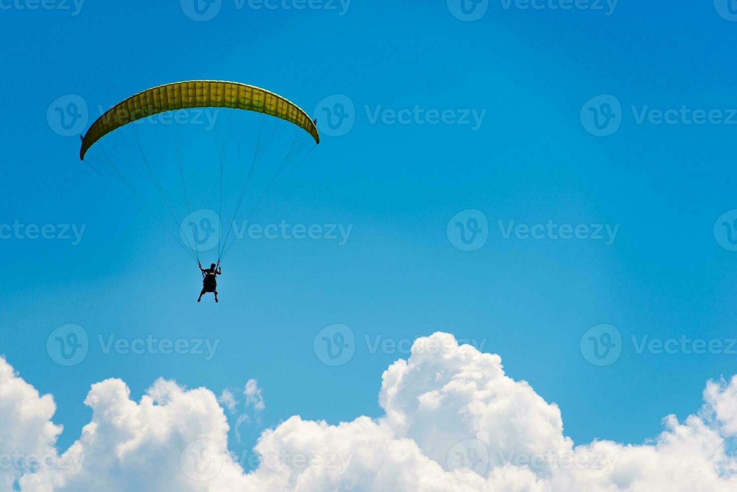 Parachute Over Blue Sky photo