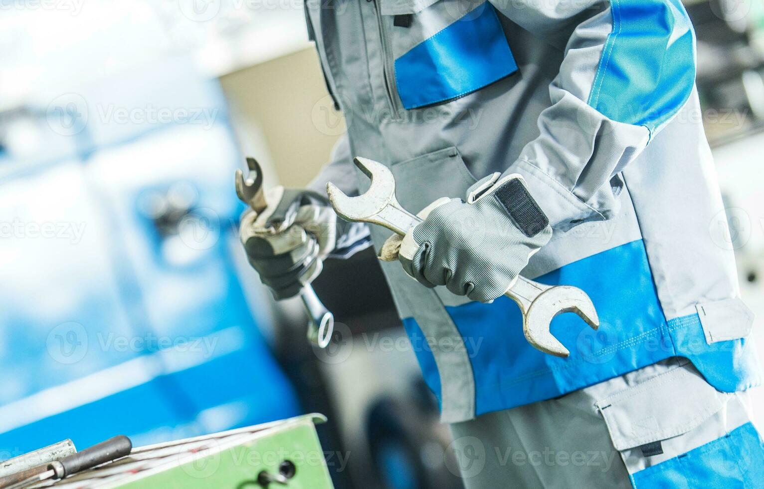 Technician Fixing Machinery photo