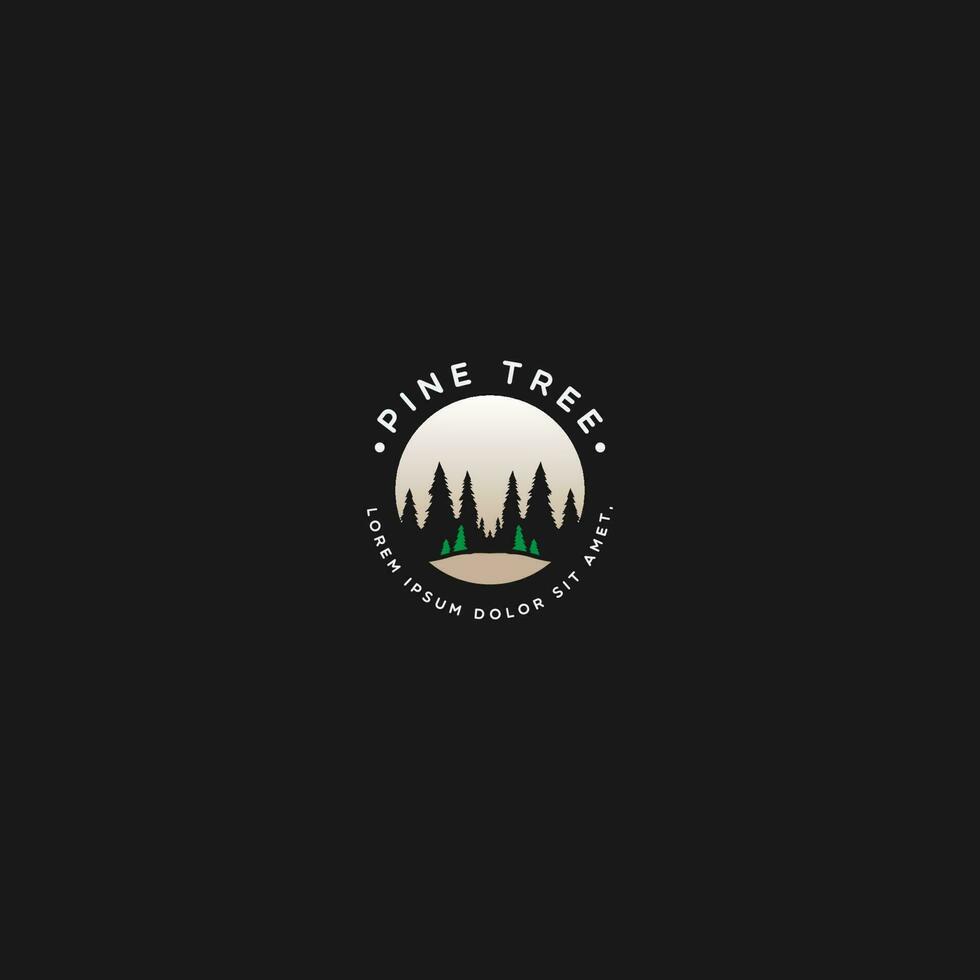 pine tree logo vector