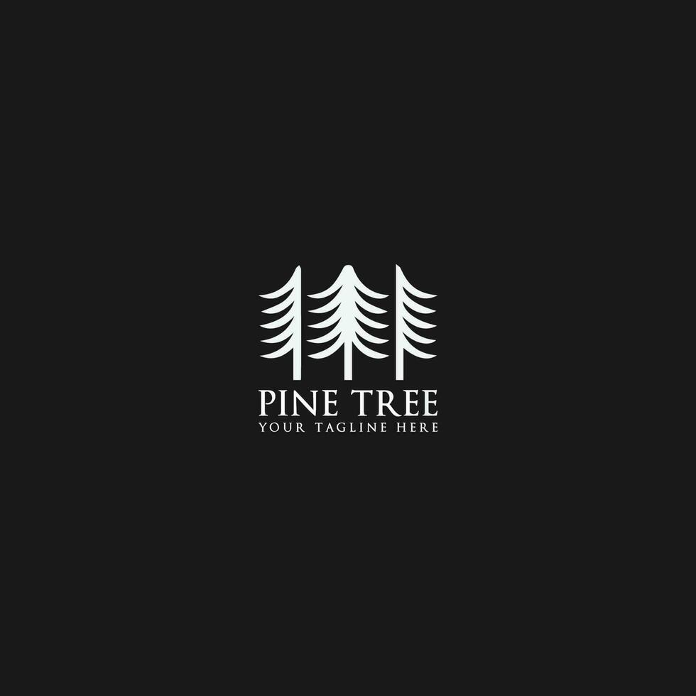 pine tree logo vector