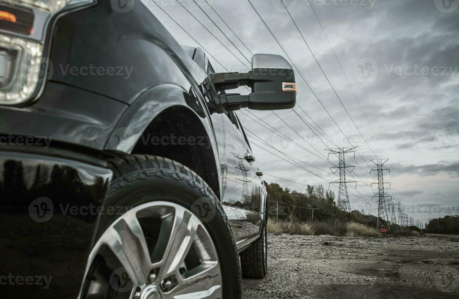 Off Road Field Job with Pickup photo