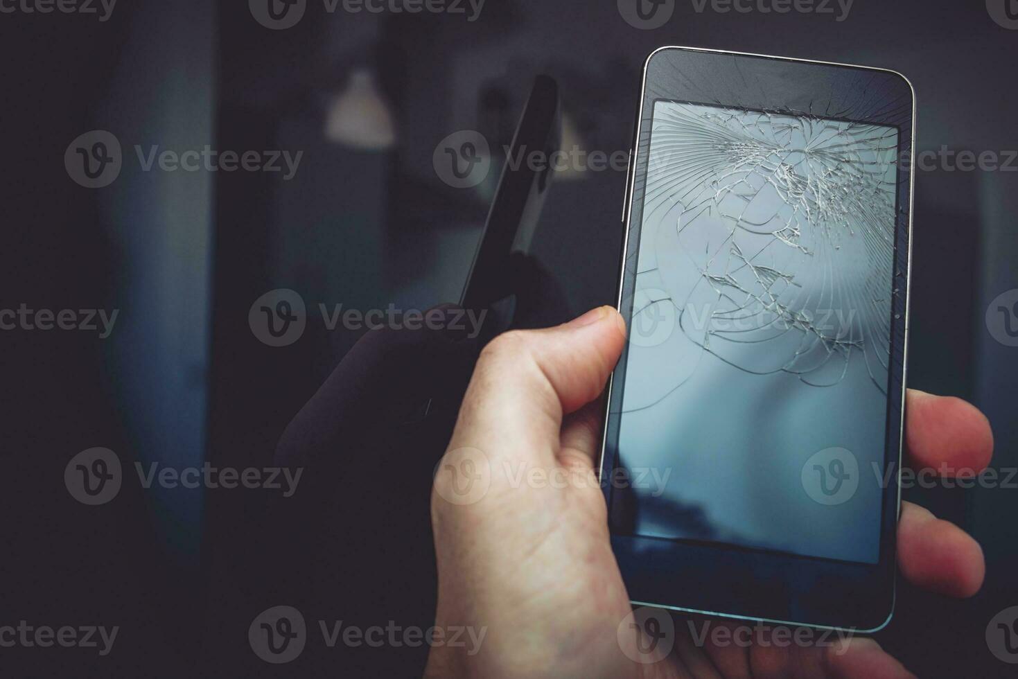 roto teléfono inteligente dispositivo foto