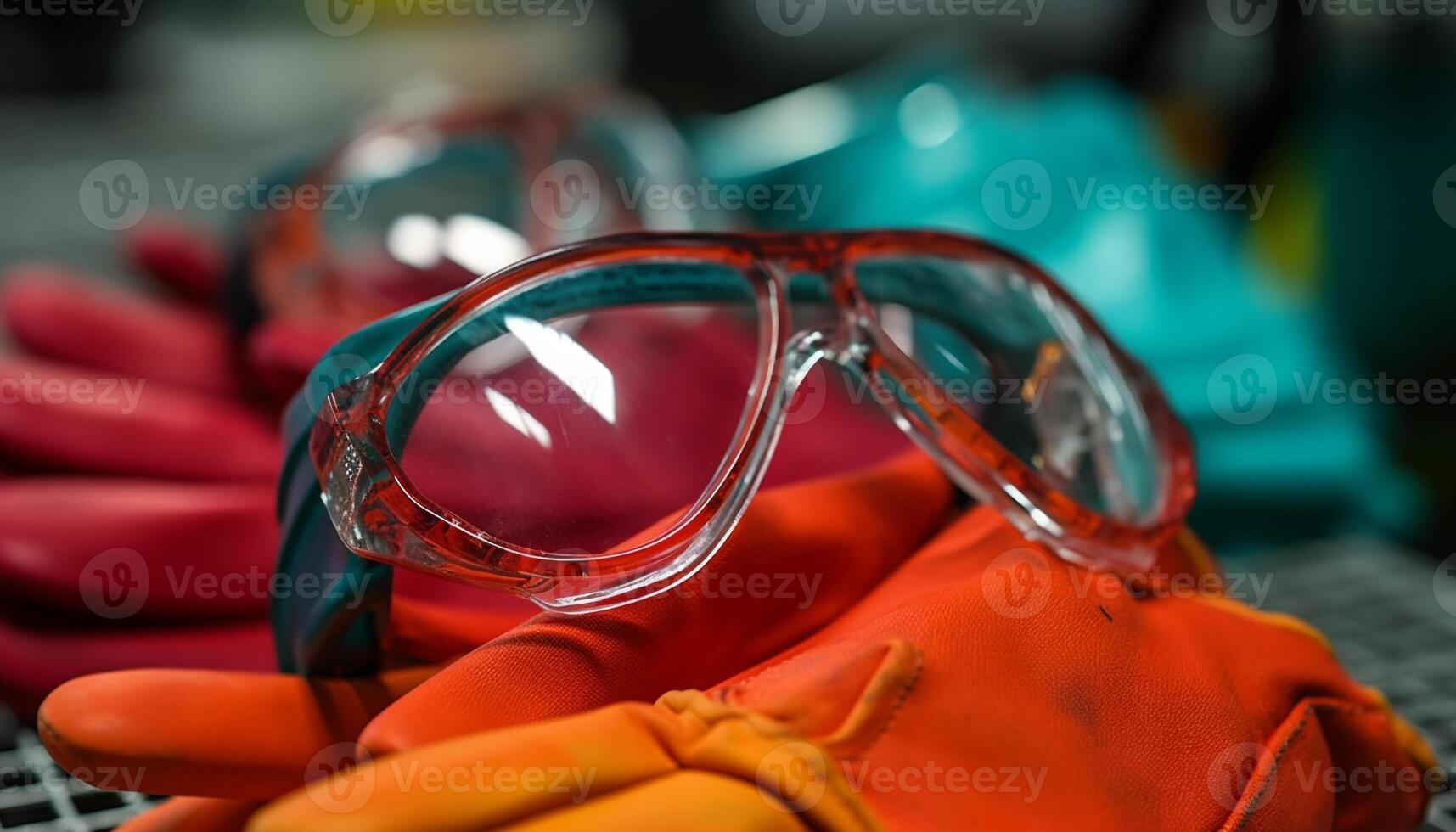 verano divertido hombres bucear con protector gafas en tropical agua generado por ai foto