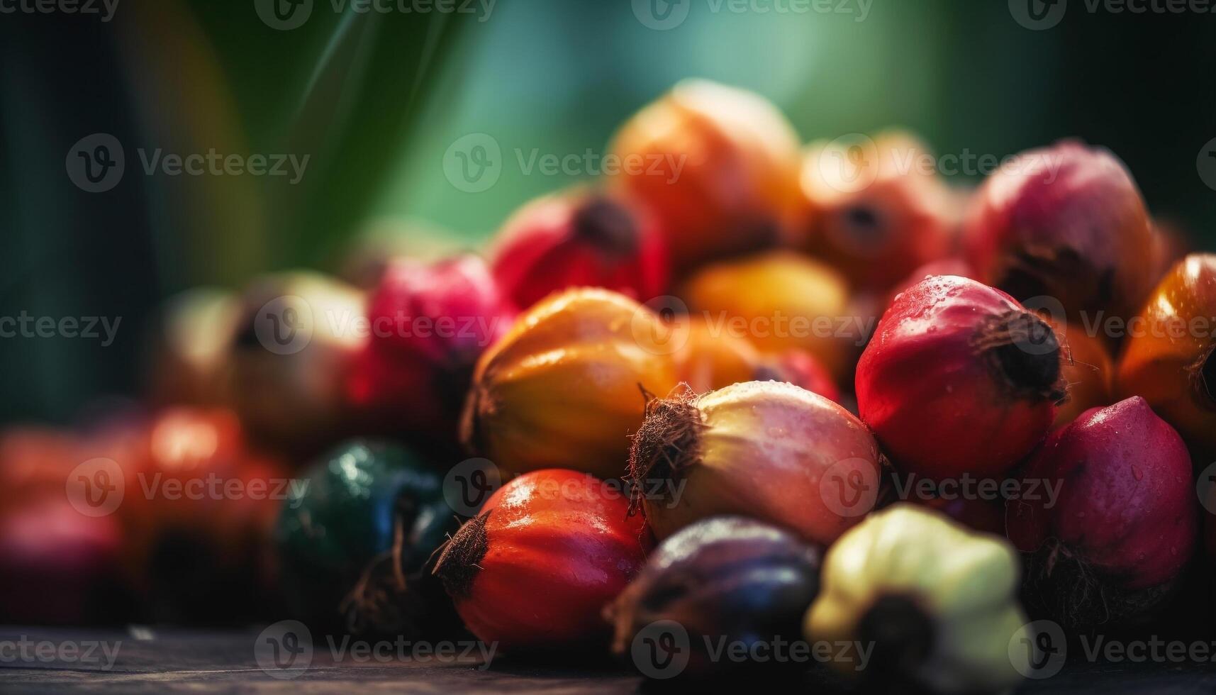 Ripe berry bunch on green leaf, nature healthy refreshment generated by AI photo