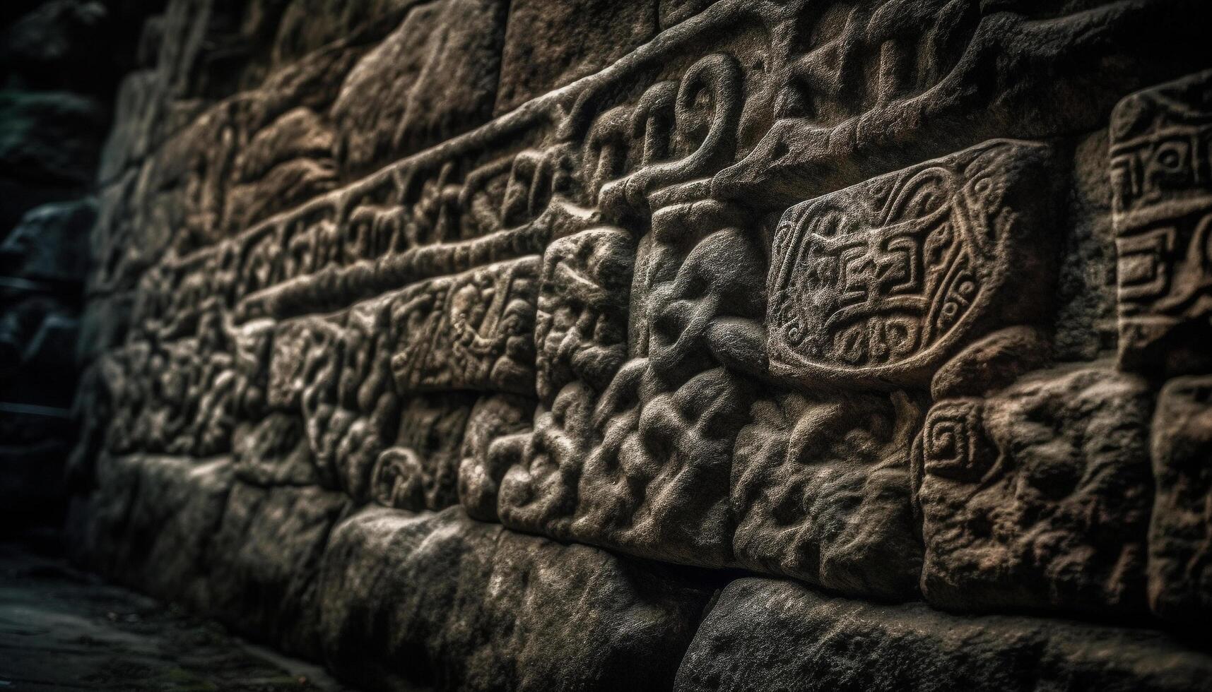 antiguo restos de angkor, un famoso viaje destino para arqueología entusiastas generado por ai foto