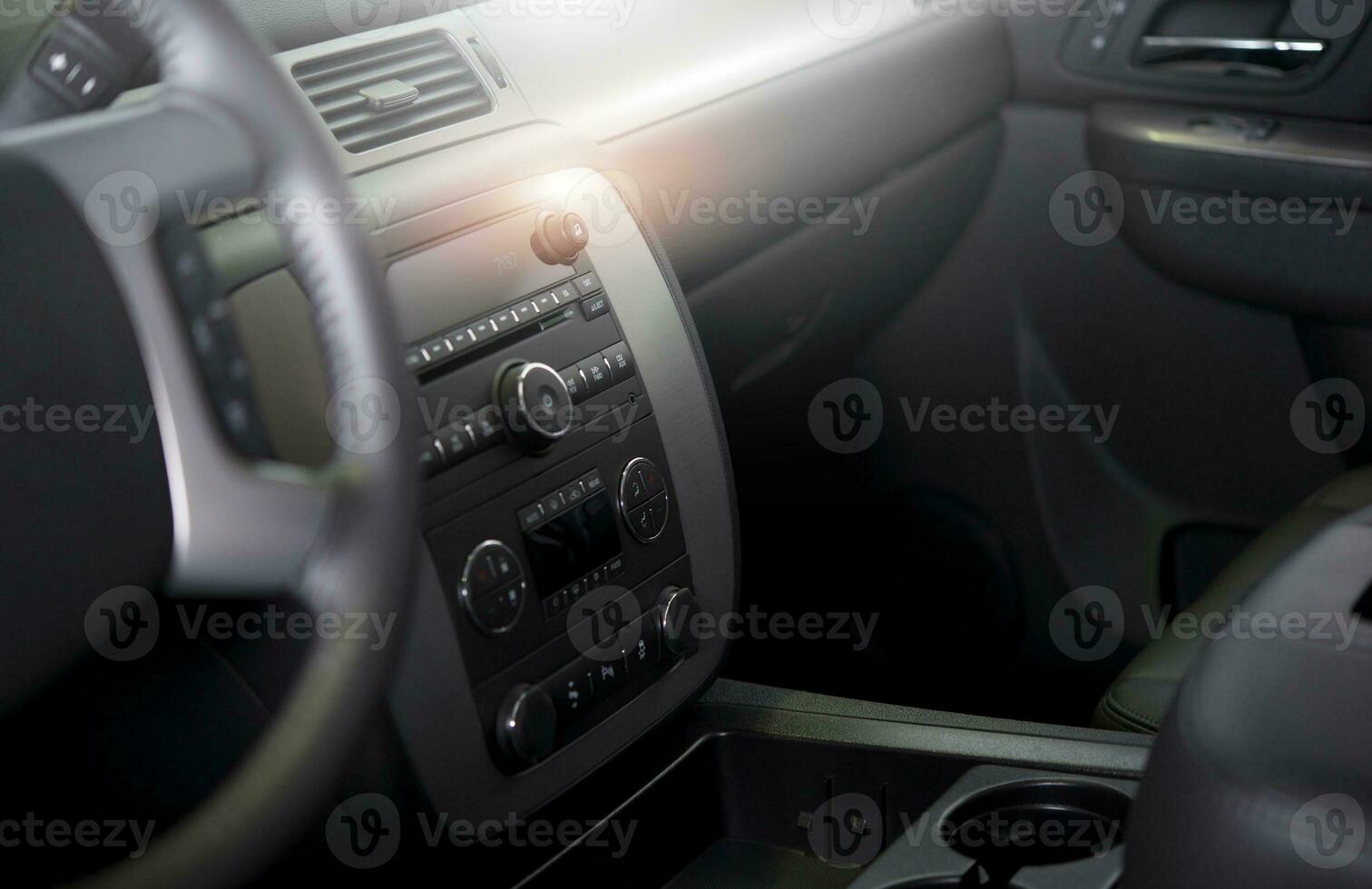 Clean Modern Car Interior photo
