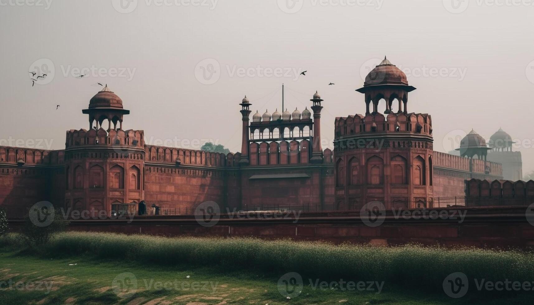 Indigenous culture meets spirituality at famous Indian monument, the Maharaja mausoleum generated by AI photo