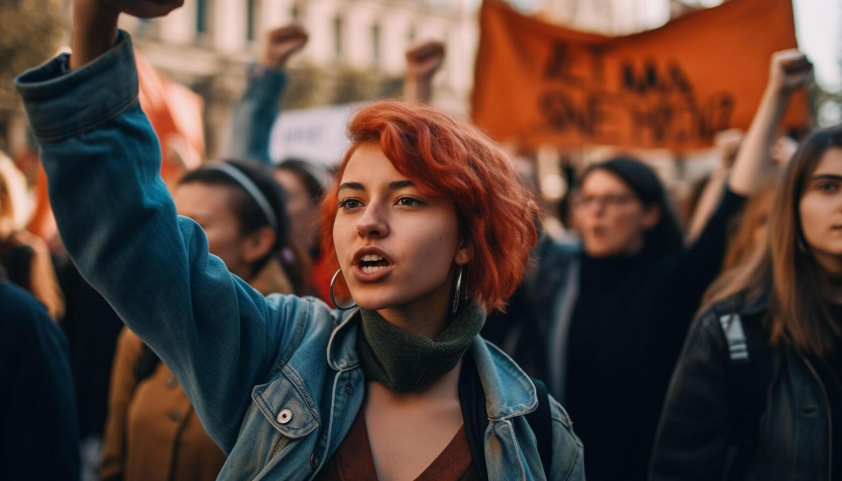 un grupo de joven adultos sonriente en naturaleza, disfrutando unión generado por ai foto