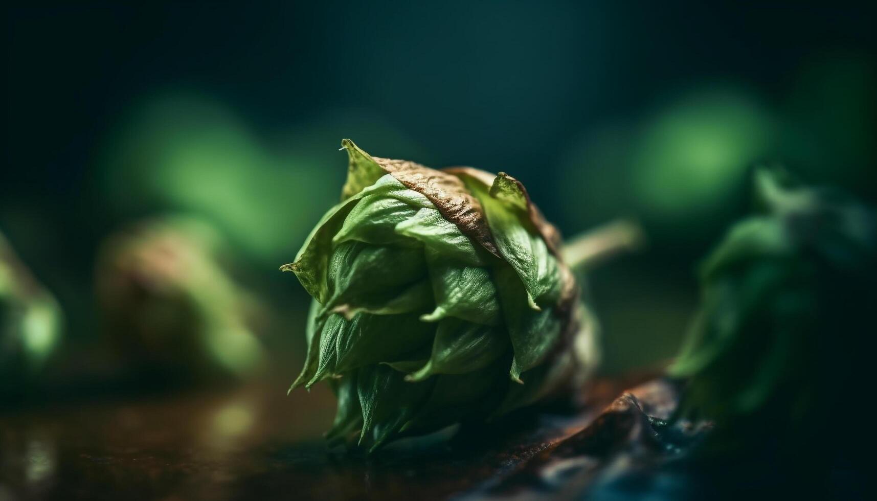 Fresh organic vegetable salad with ripe ingredients on wooden table generated by AI photo