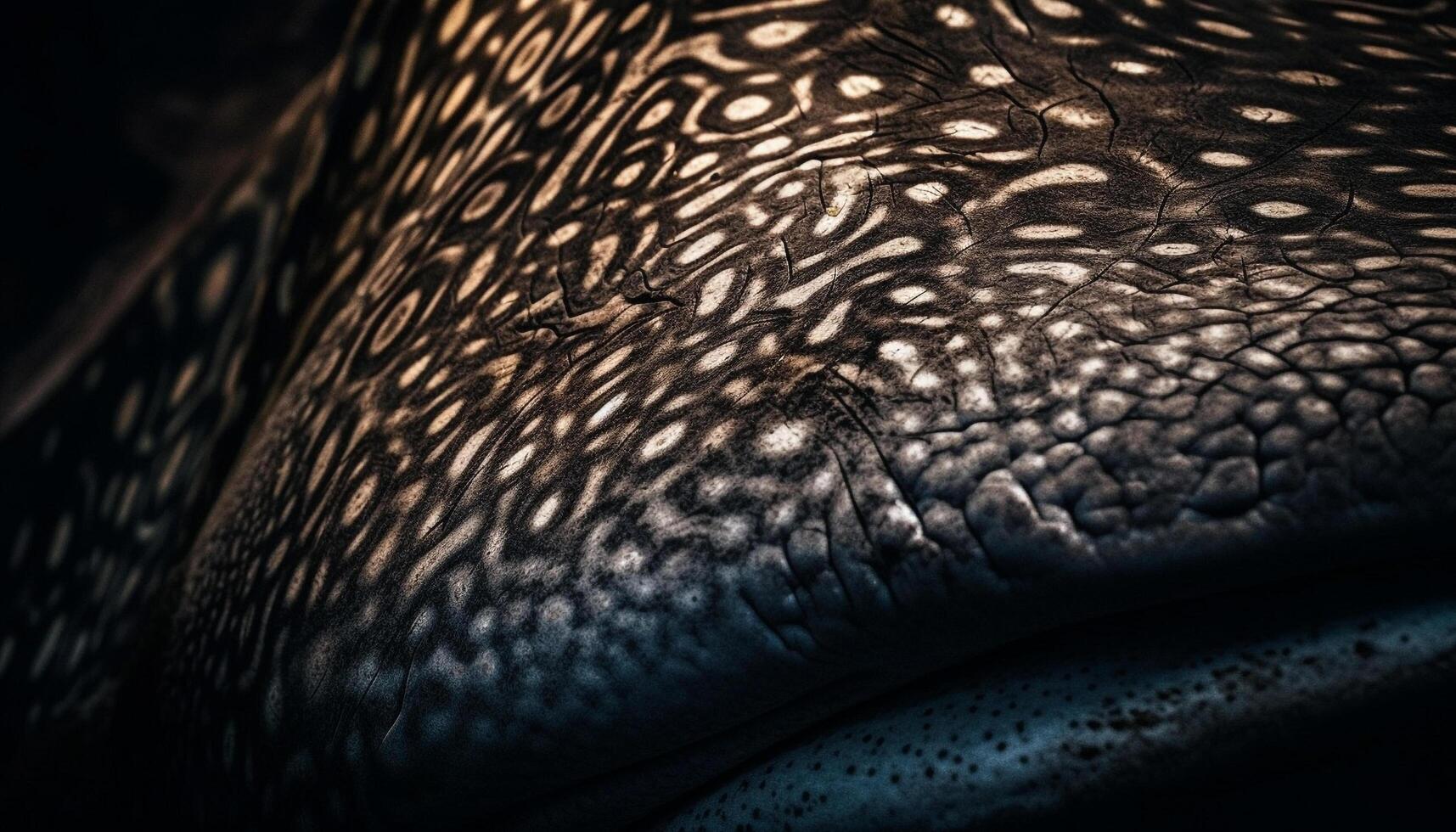 Smooth crocodile skin in multi colored pattern, a luxurious backdrop generated by AI photo