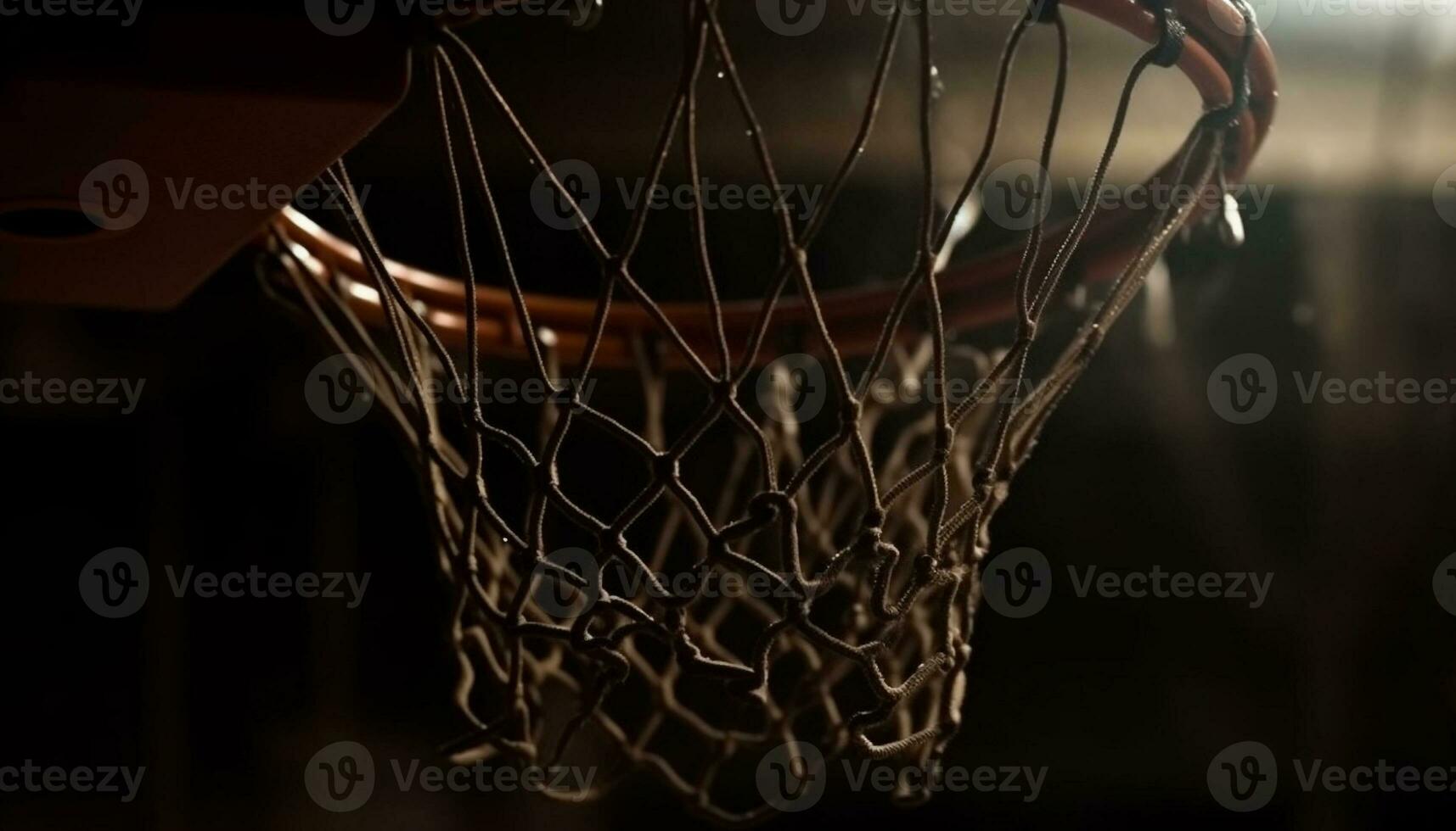 Teamwork and skill lead to success in competitive basketball games generated by AI photo