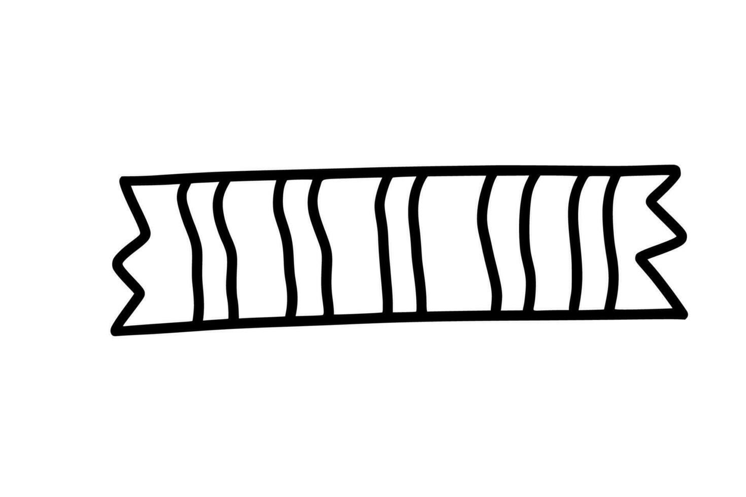 washi tape doodle illustration vector