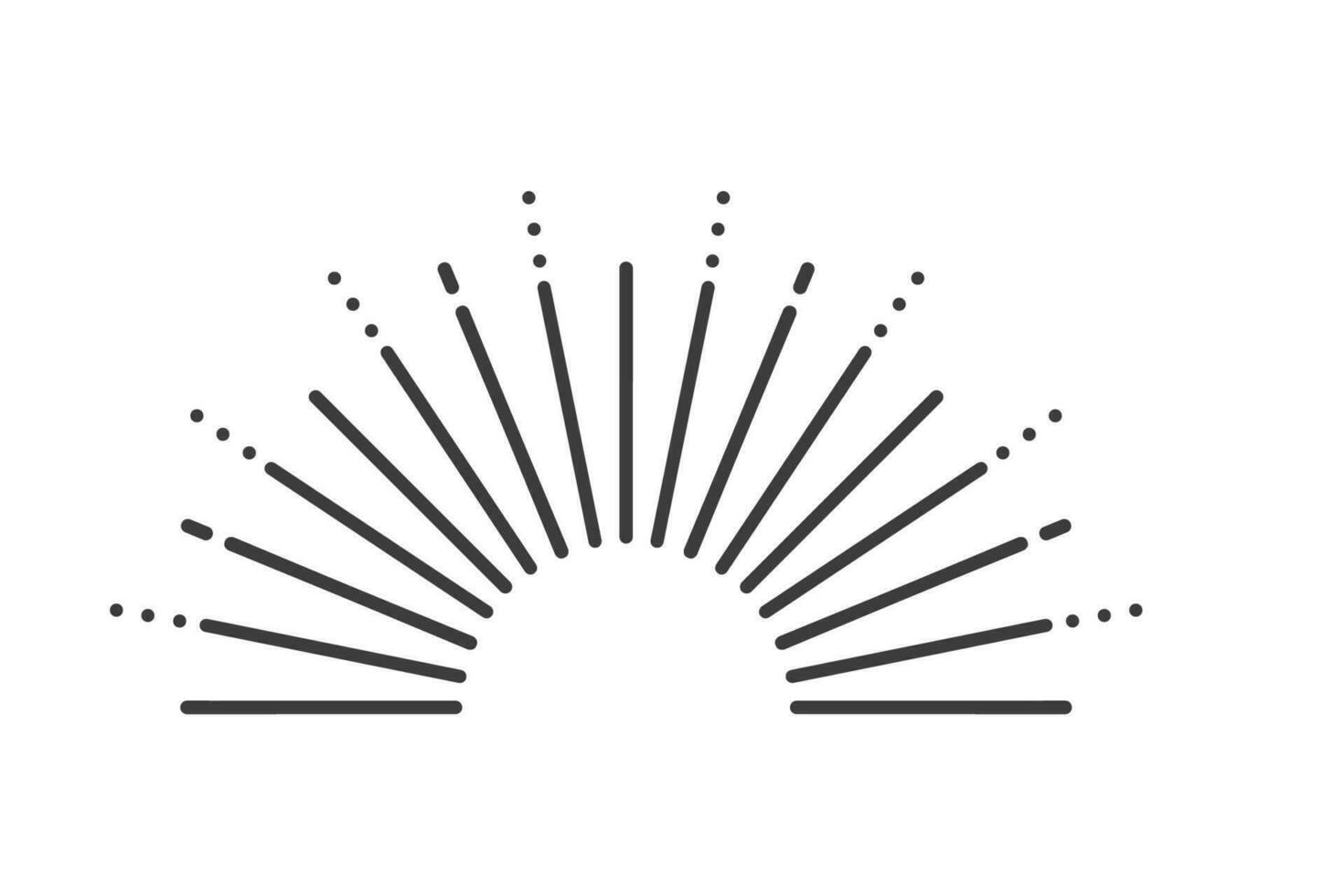 starlight line art illustration vector