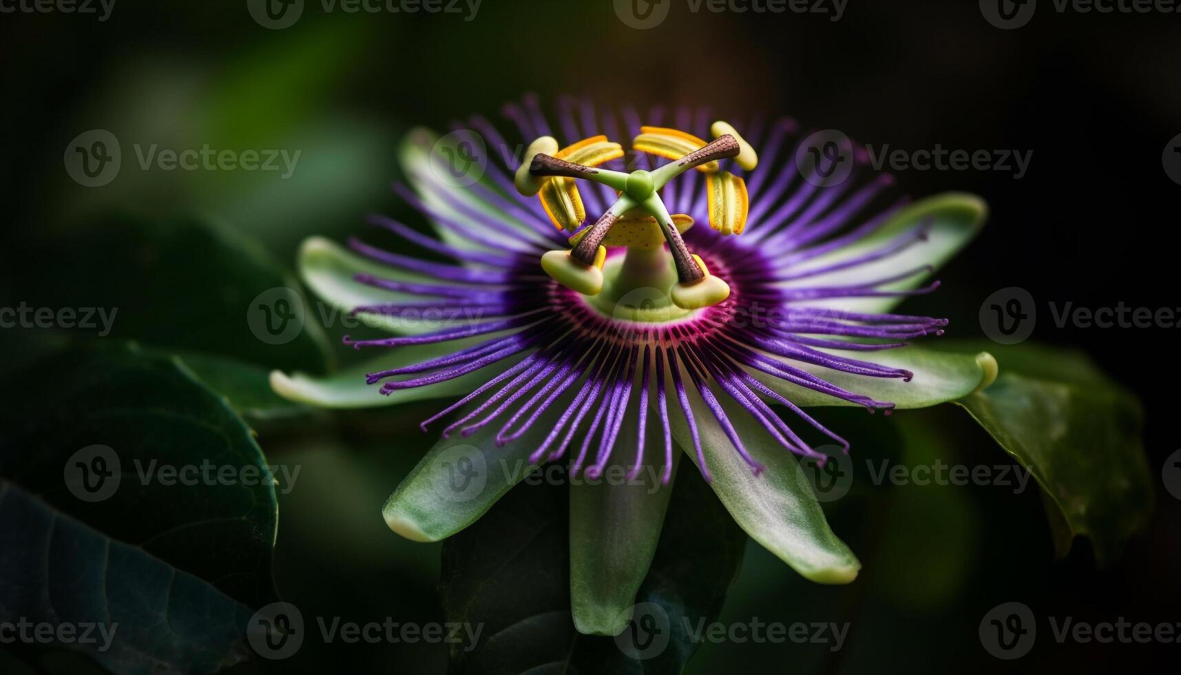 belleza en naturaleza cerca arriba de púrpura flor cabeza en verano generado por ai foto